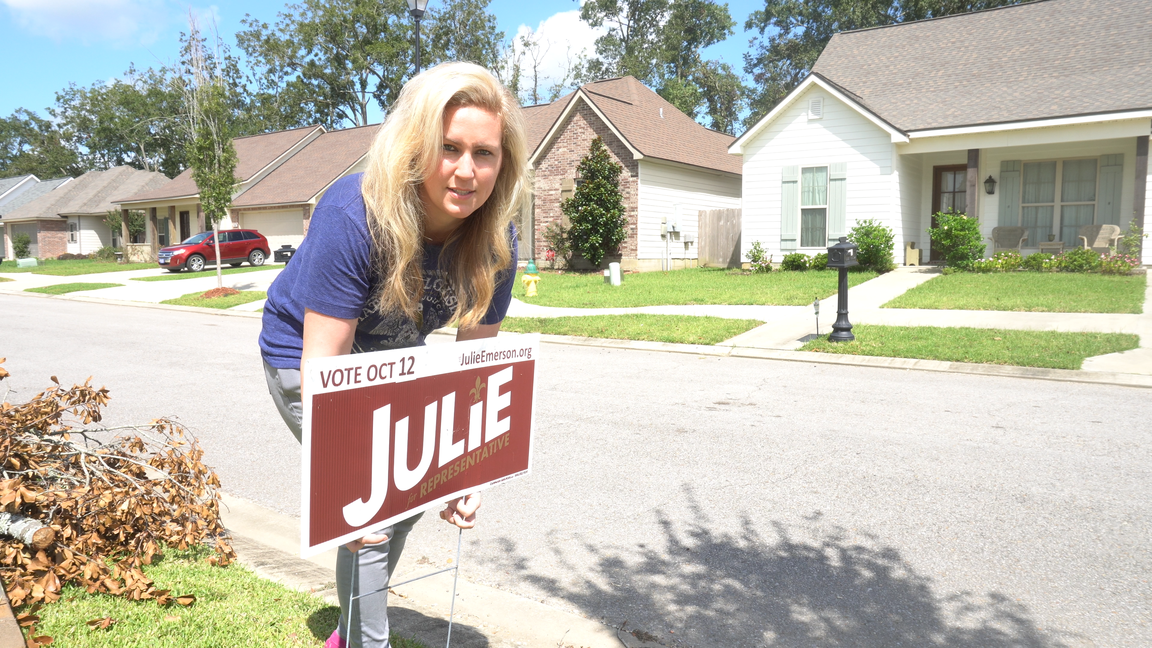 julie emerson campaign sign